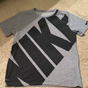 Nike Dri-FIT Gray and Black Tee